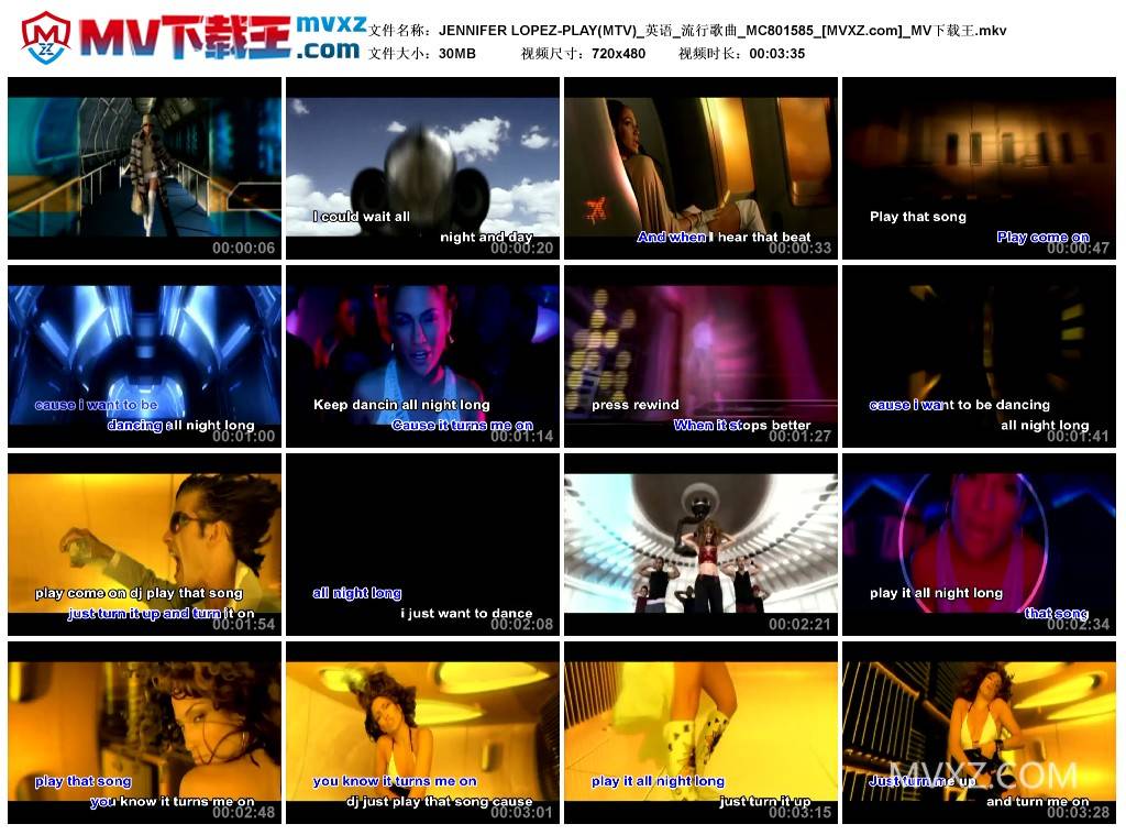 JENNIFER LOPEZ-PLAY(MTV)_英语_流行歌曲_MC801585